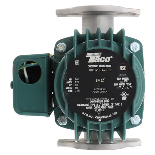 PUMP CIRC 1/8HP 115V 7.5" FLG SS IFC