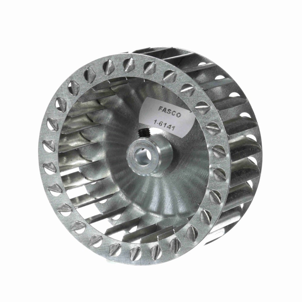 Single Inlet Blower Wheel, 4" X 1.5" X 5/16", CCW