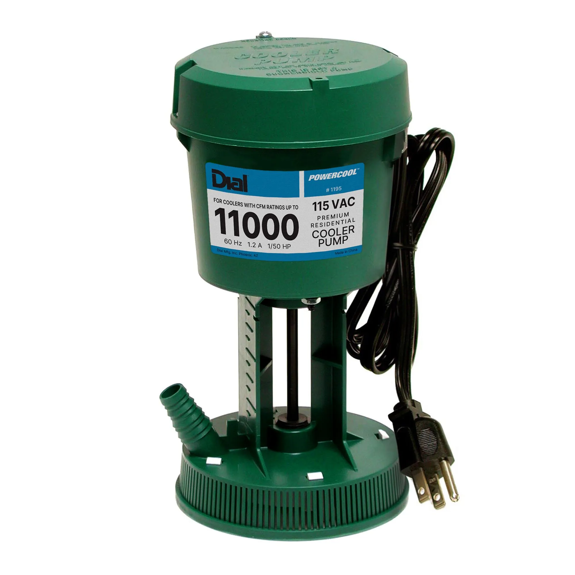Evap Cooler Pump 420GPH 11000CFM 115V Green