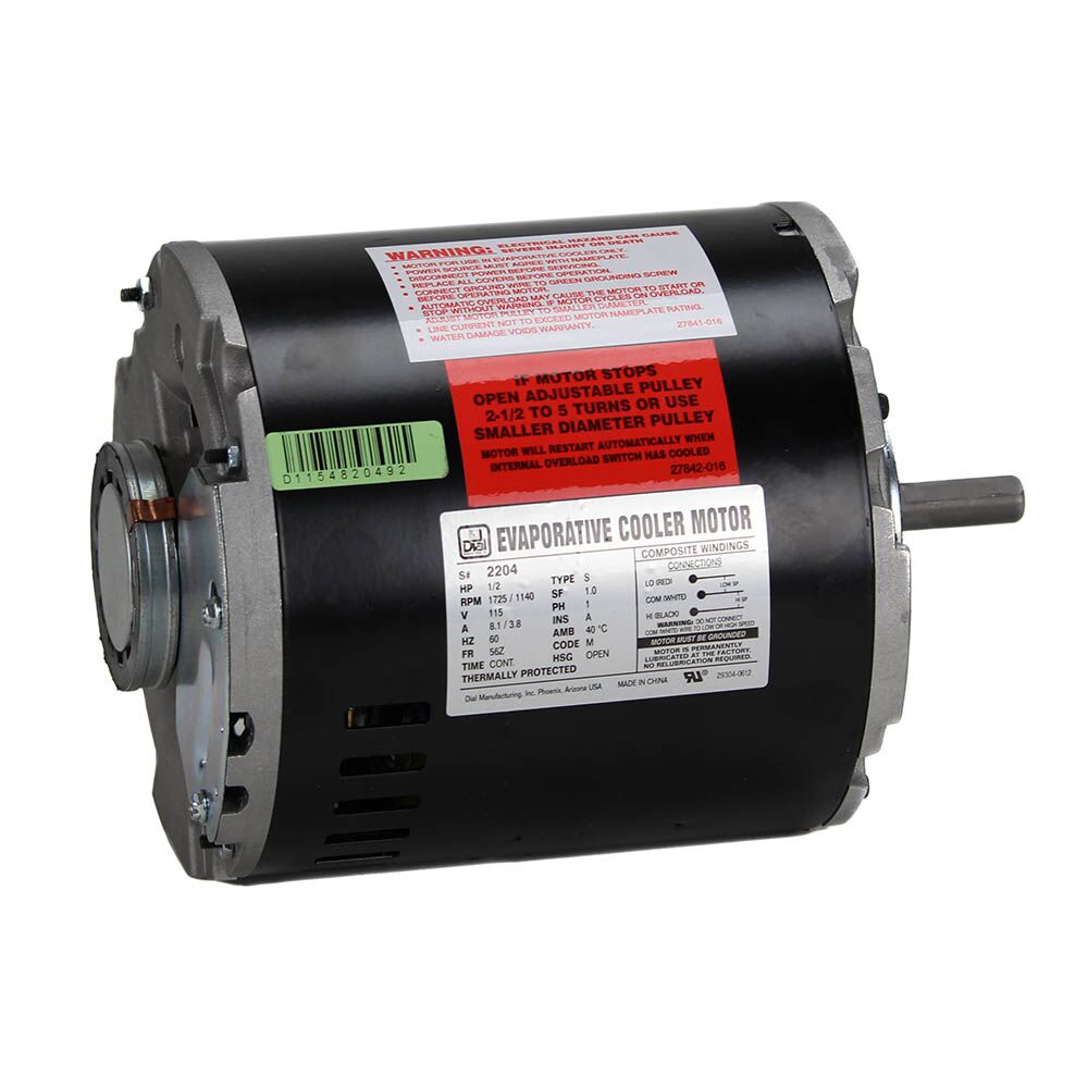 Evap Cooler Motor 3/4HP 56Z 115V 1725 2spd AOL