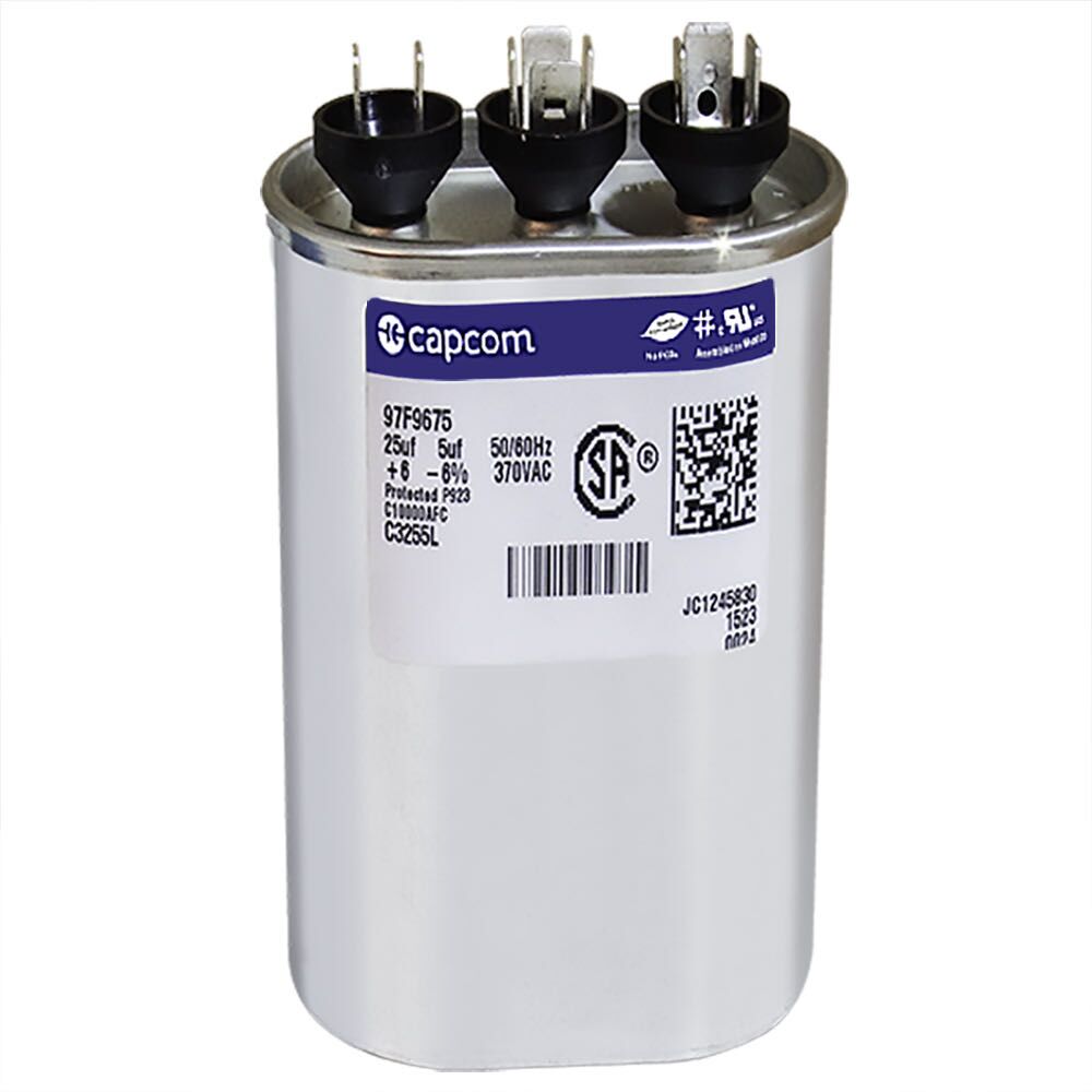 CAP RUN 25+5uF 370V OVL 1.75" X 2.81" X 2.88"