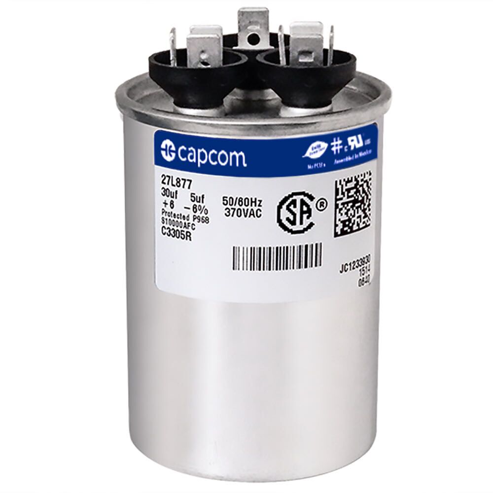 CAP RUN 30+5uF 370V RND 2" X 2.88"