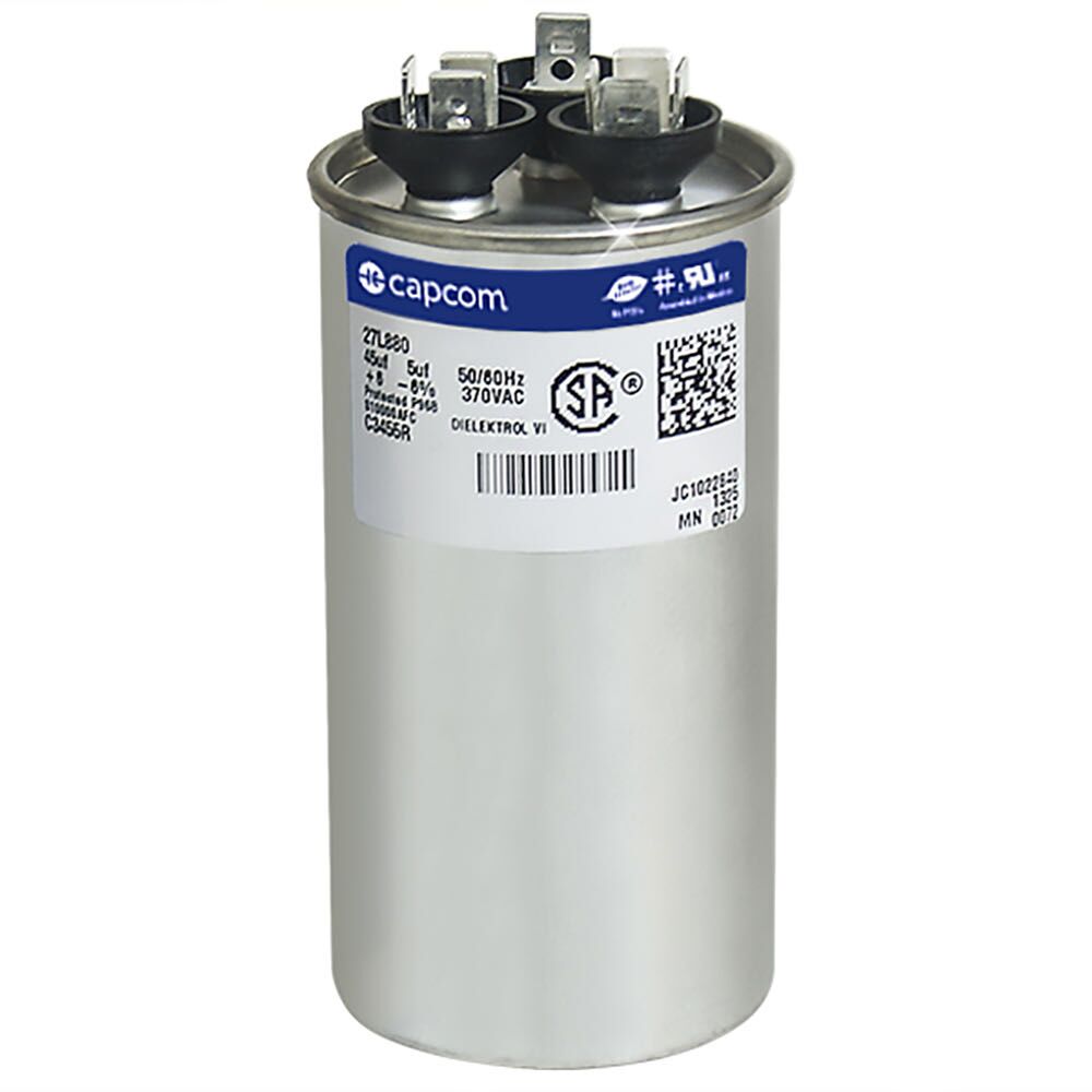 CAP RUN 45+5uF 370V RND 2" X 3.88"