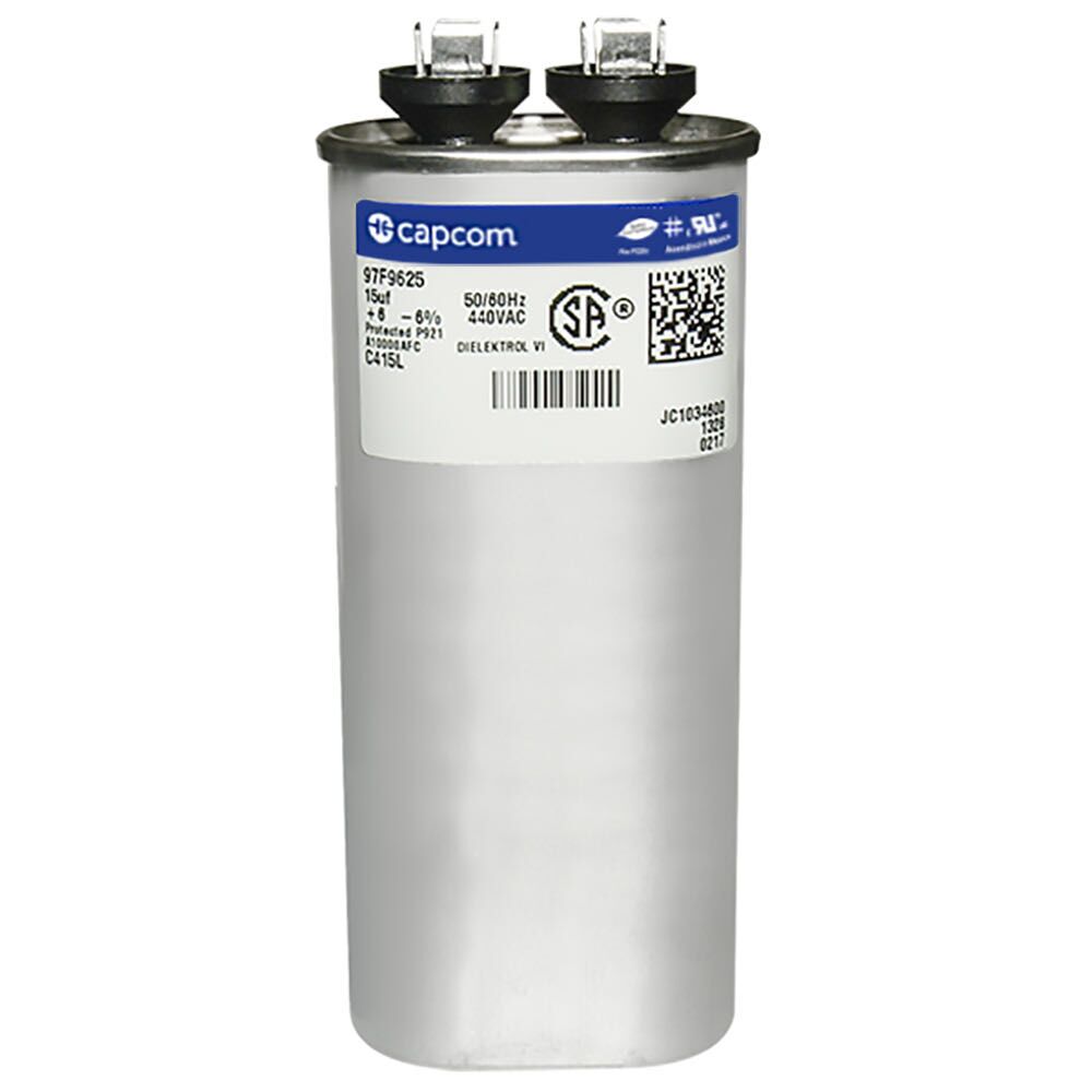 CAP RUN 15uF 440V OVL 1.25" X 2.16" X 4.75"
