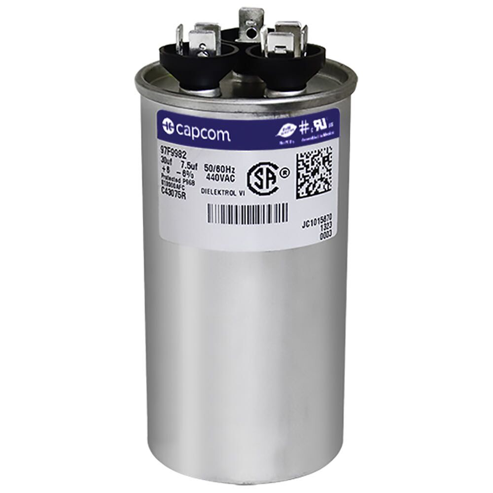 CAP RUN 30+7.5uF 440V OVL 1.75" X 2.81" X 3.88"