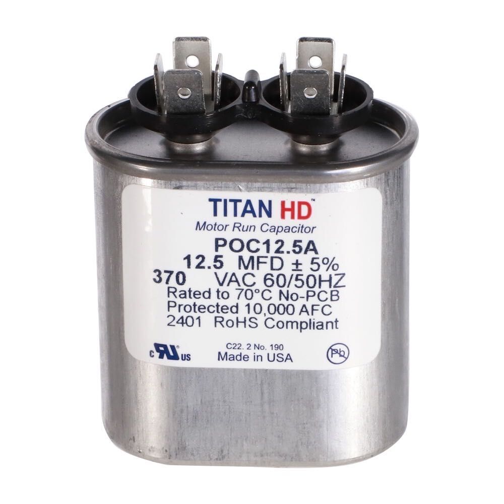 CAP RUN 12.5uF 370V OVL 2" X 1.25" X 2.19"