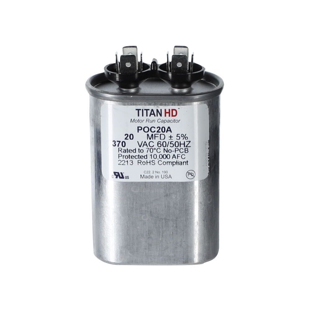 CAP RUN 20uF 370V OVL 2.75" X 1.25" X 2.91"