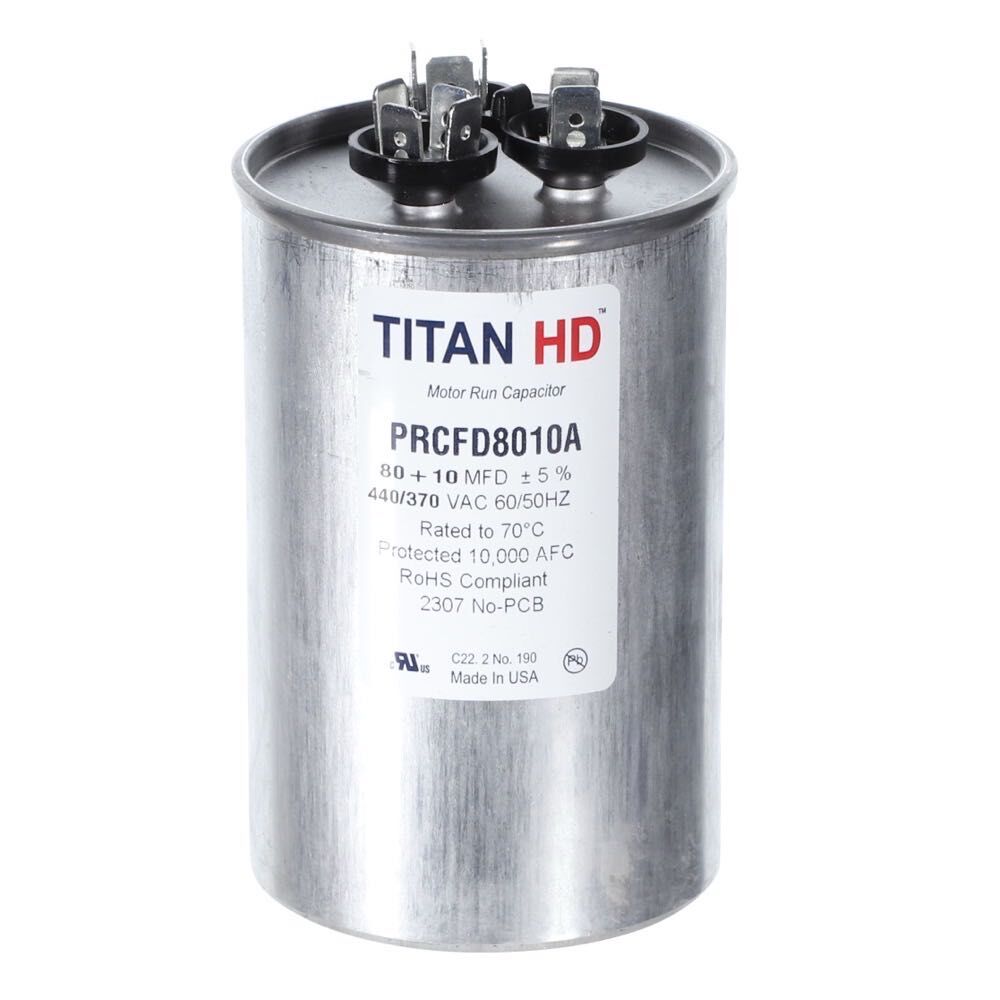 CAP RUN 80+10uF 440V RND 2.5" X 3.91"