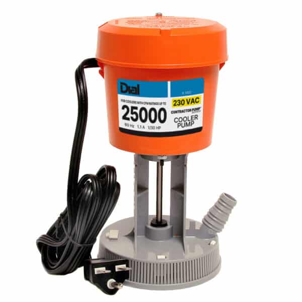 Evap Cooler Pump 230V 580GPH 25000 Orange IND AOL